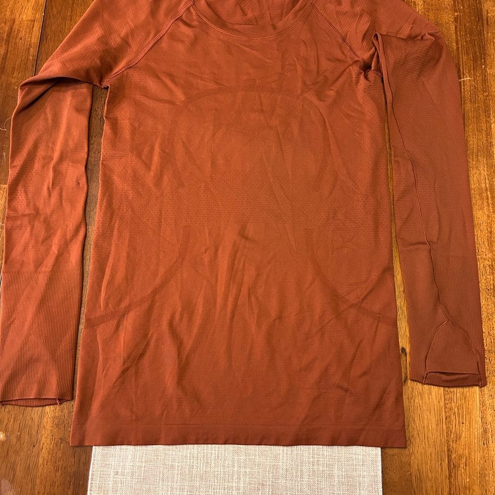 Lululemon Rust Long Sleeve Top